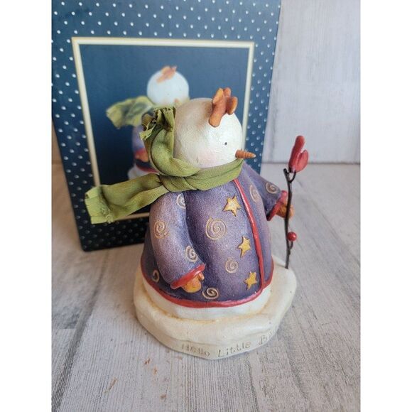 Lang 2005 classic hello little bird snowman Xmas home decor - Picture 3 of 9